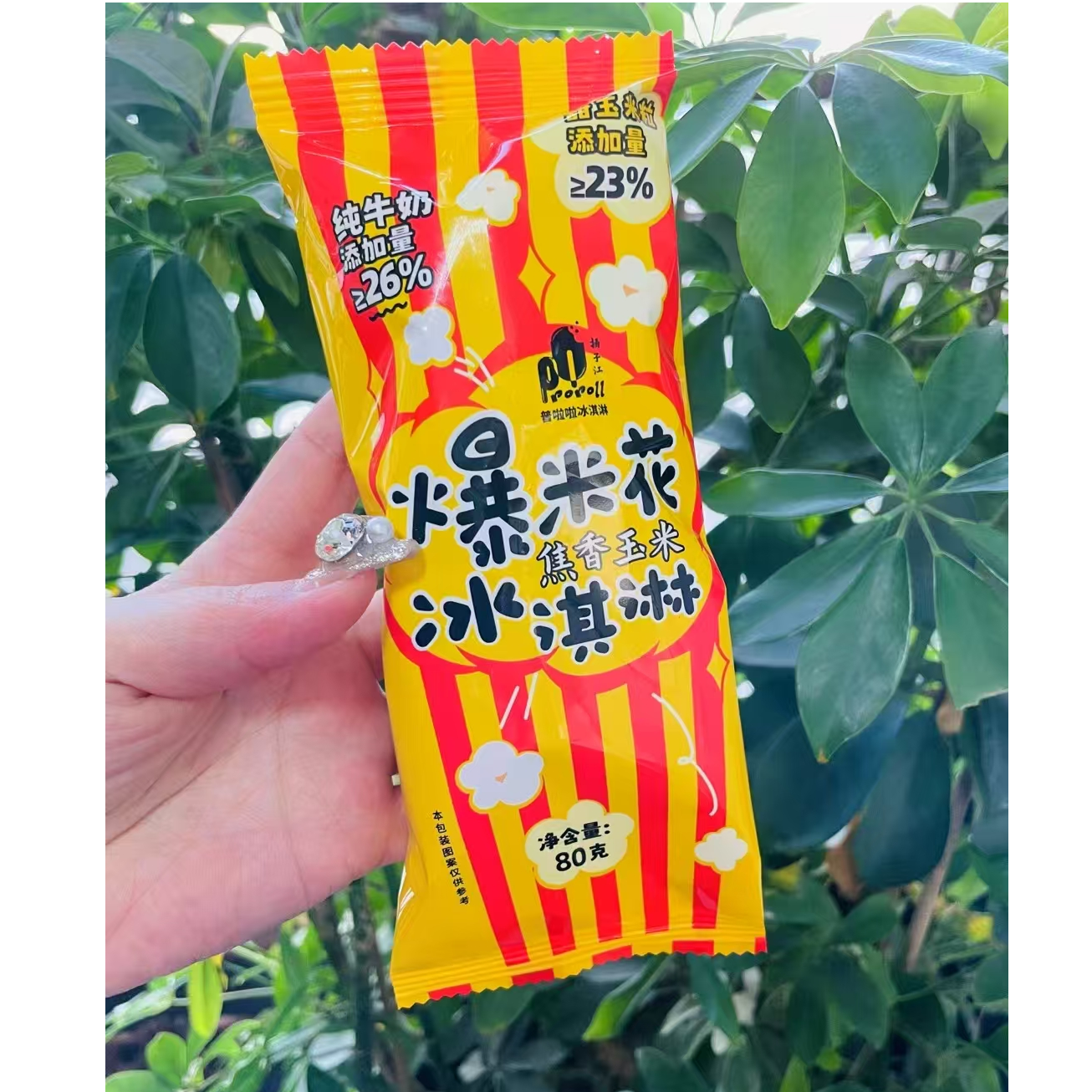 爆米花冰激凌2支【焦香玉米】