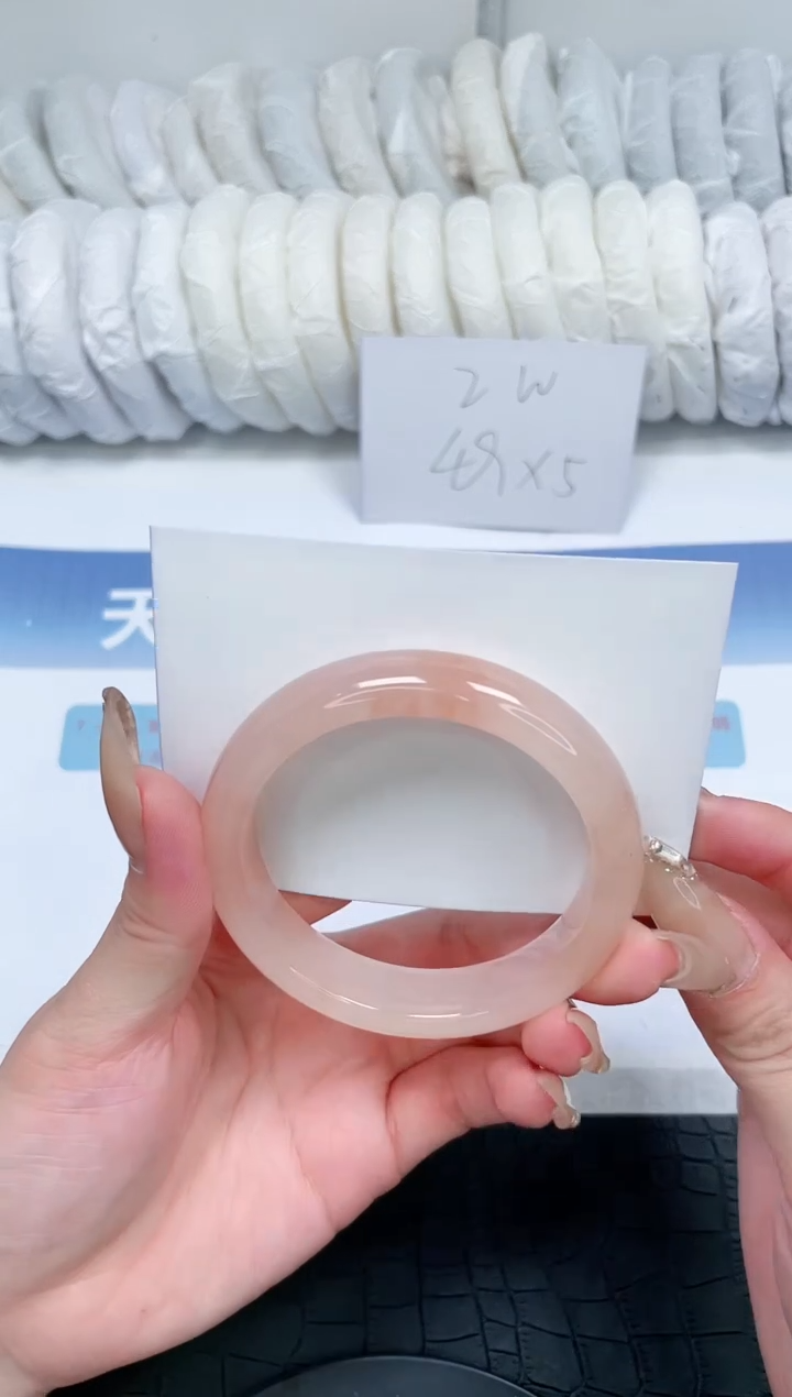 【闪购商品】石英质玉手镯未镶嵌N196-55.5