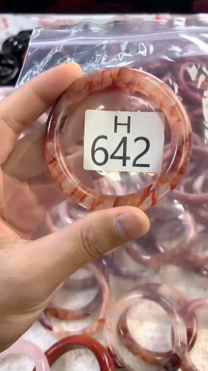 水晶手镯H未镶嵌水晶642-52