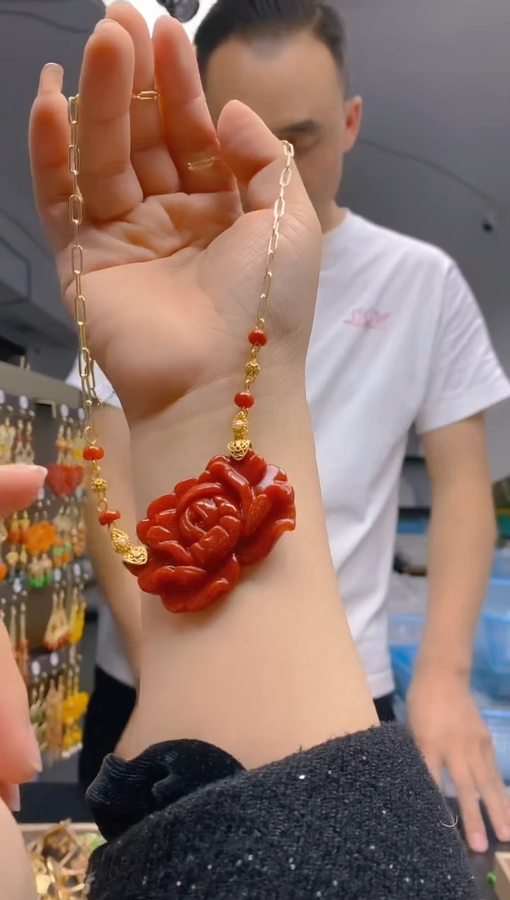 【闪购商品】翡翠耳饰合金155翡翠锁骨链