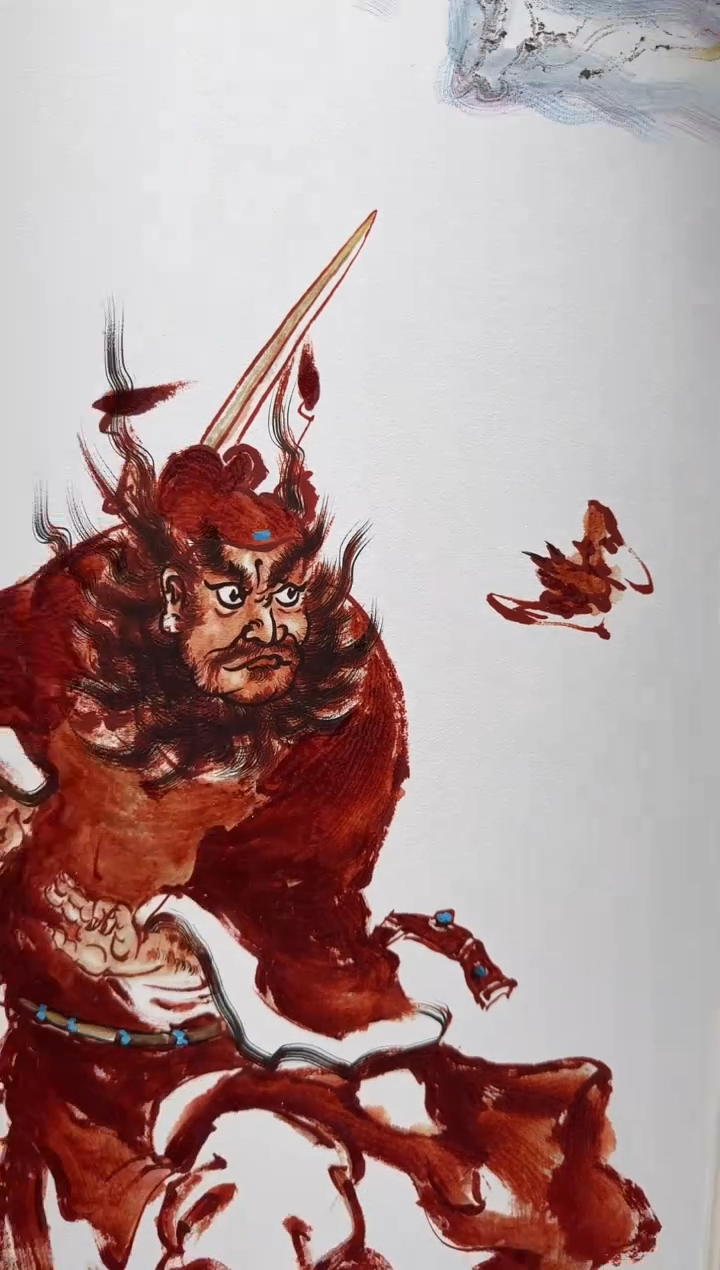 国画董牛百川老师120*60现画一物一拍