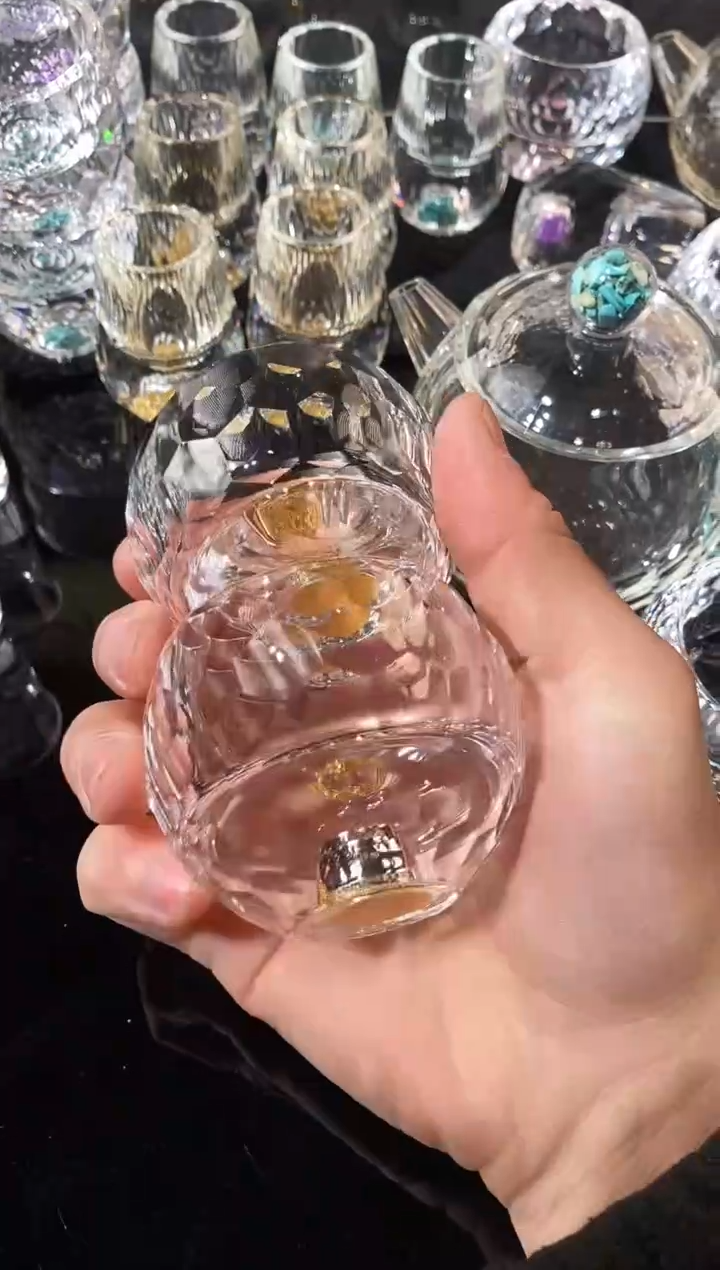 【闪购商品】玺宴新款水晶罗汉杯金箔4个装