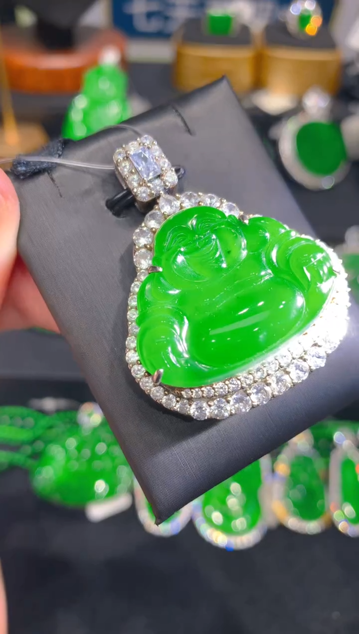 【闪购商品】翡翠颈饰银S925镶嵌62一季