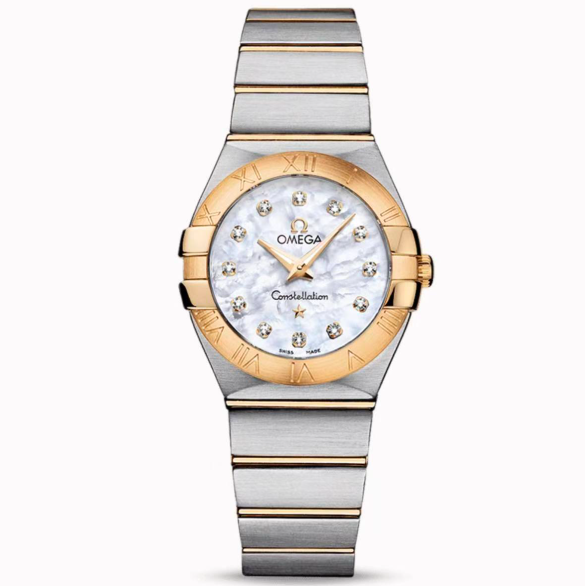 99新 Omega/欧米茄 老佛爷/欧米茄星座/石英/单表/24mm