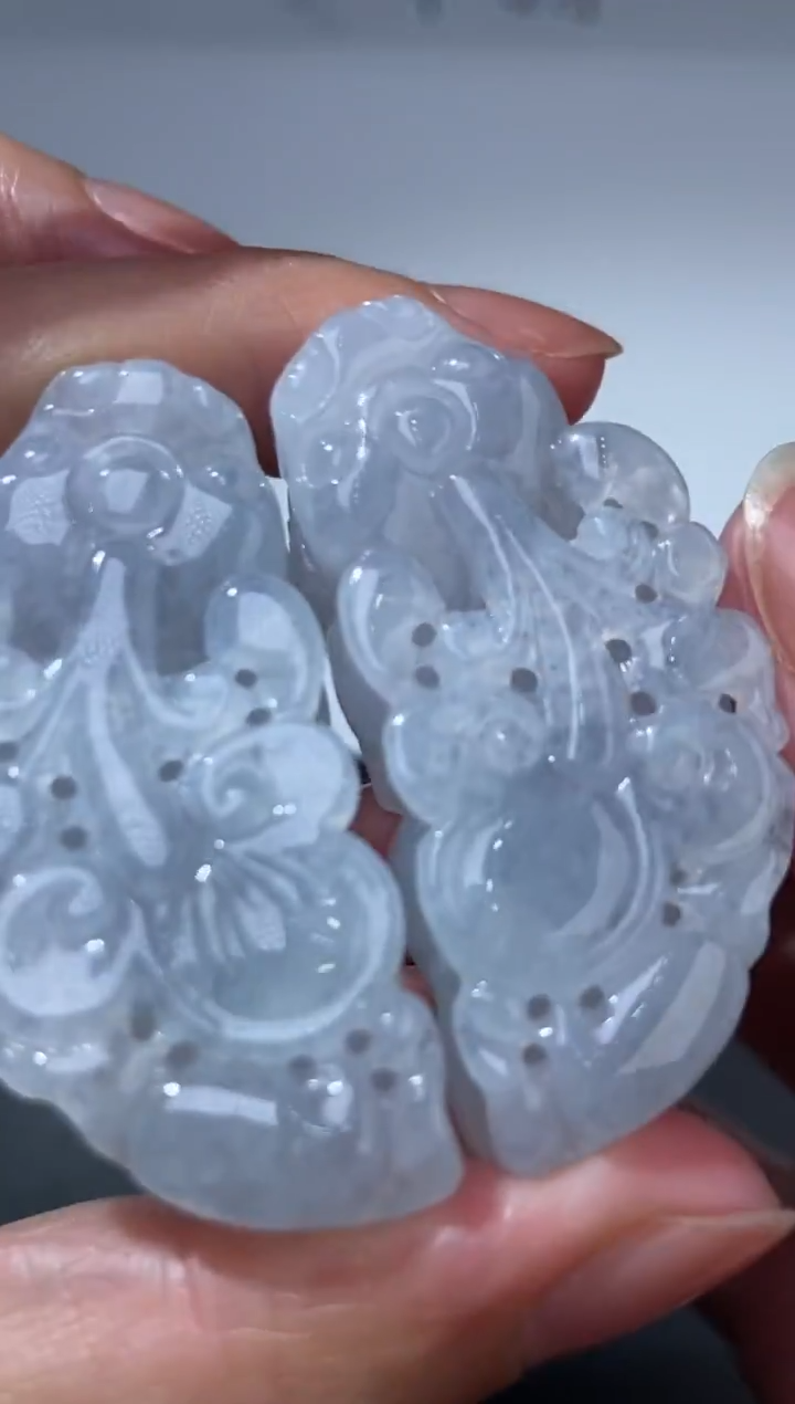 未镶嵌挂件翡翠374985   多人  多样性发一对