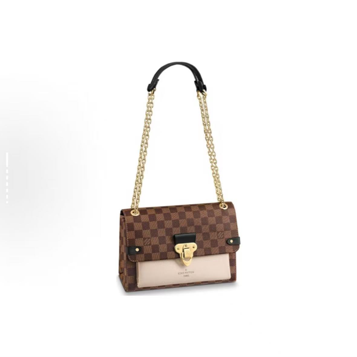 99新 LouisVuitton/路易威登 【达播专属】vavin 拼白色斜跨包