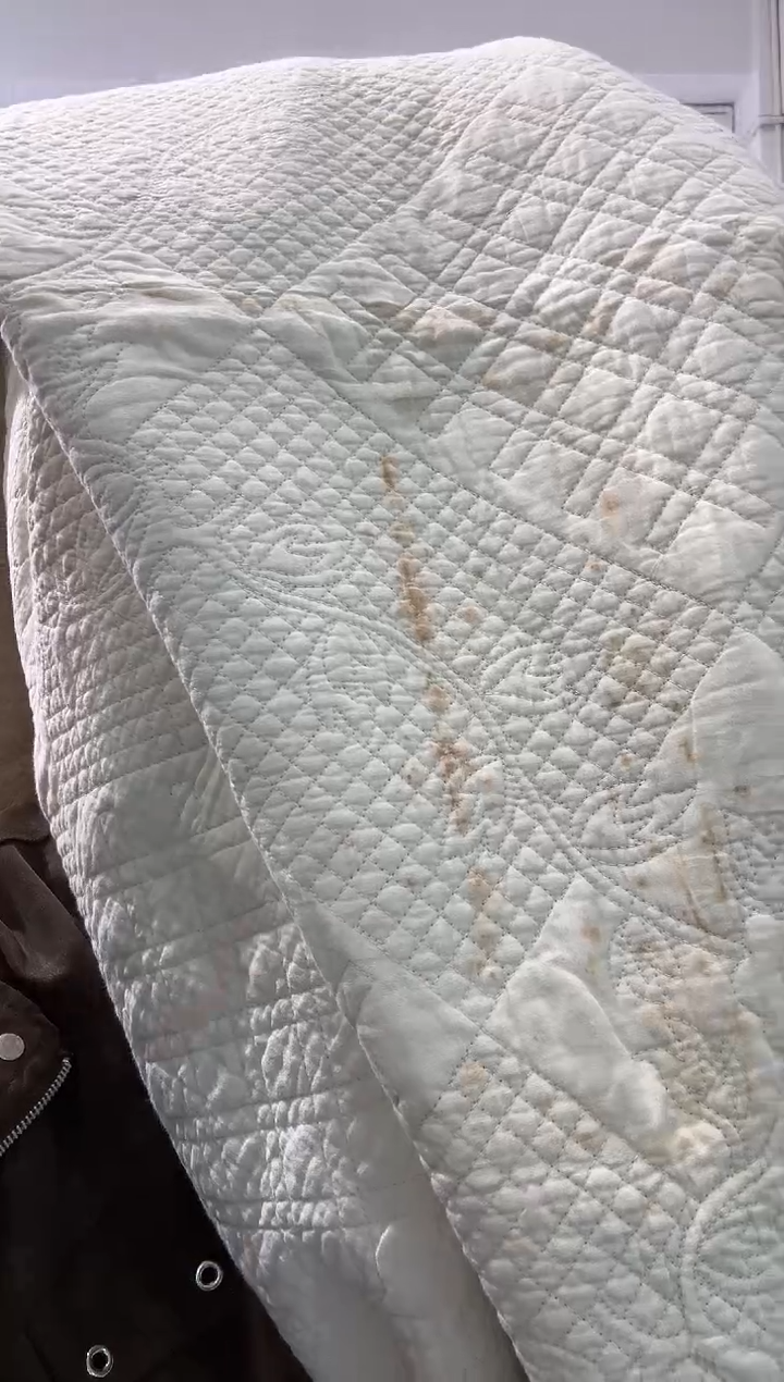 棉200*210纯棉床盖62号折印瑕疵