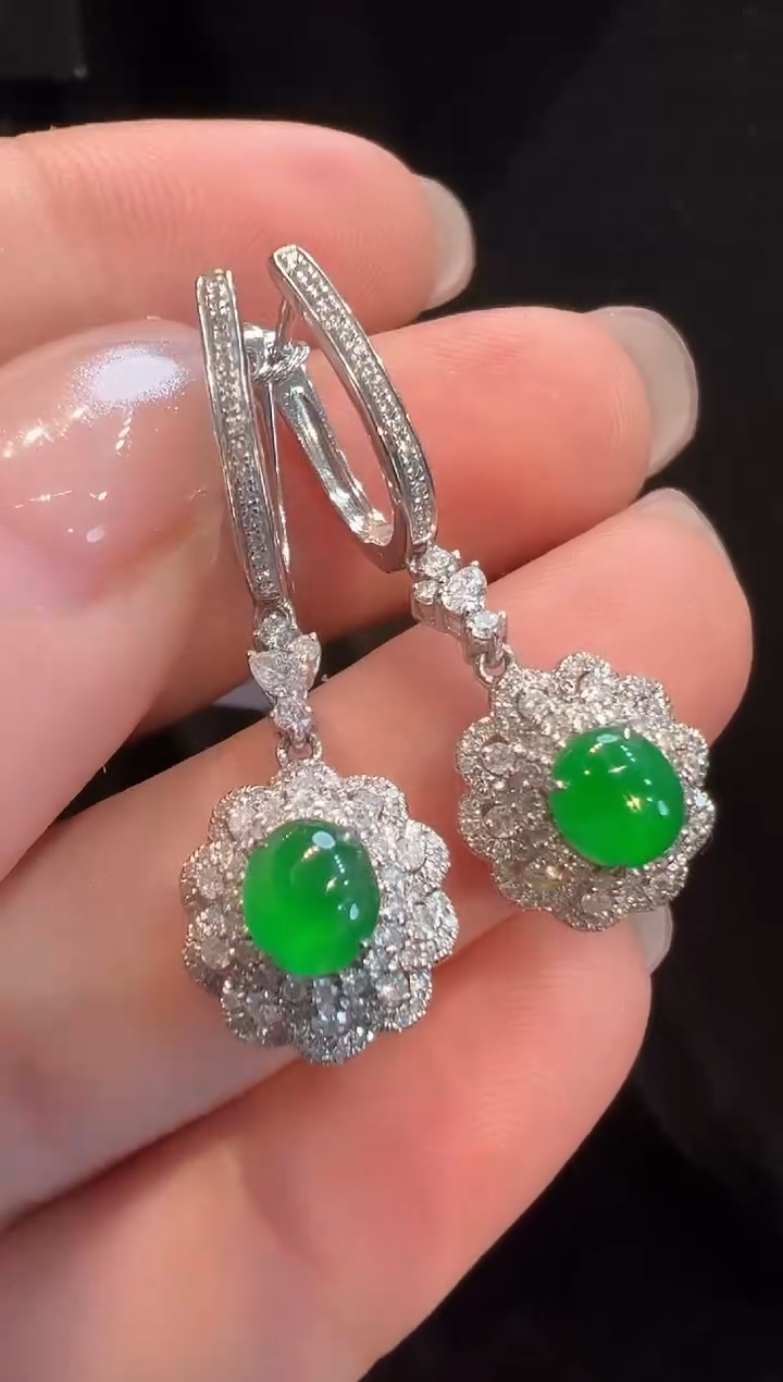 18K金镶嵌戒指翡翠AL6