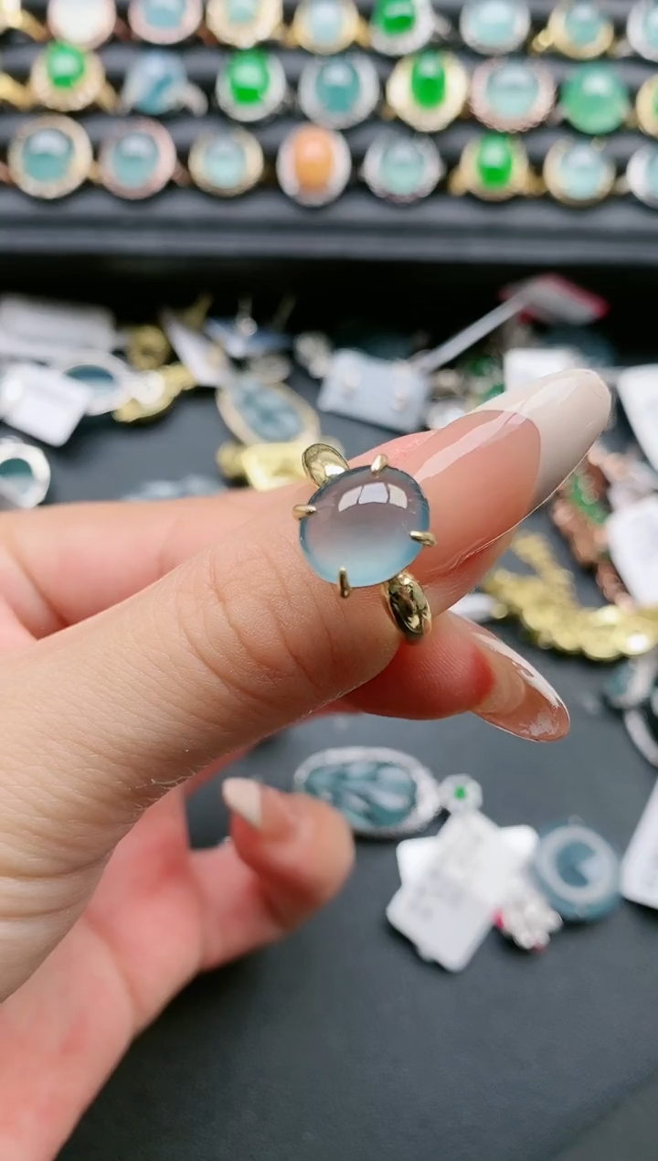【闪购商品】翡翠戒指银S925镶嵌11111