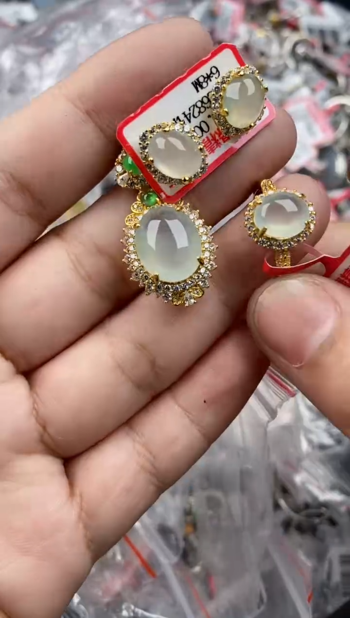 银S925镶嵌戒指翡翠2020   1