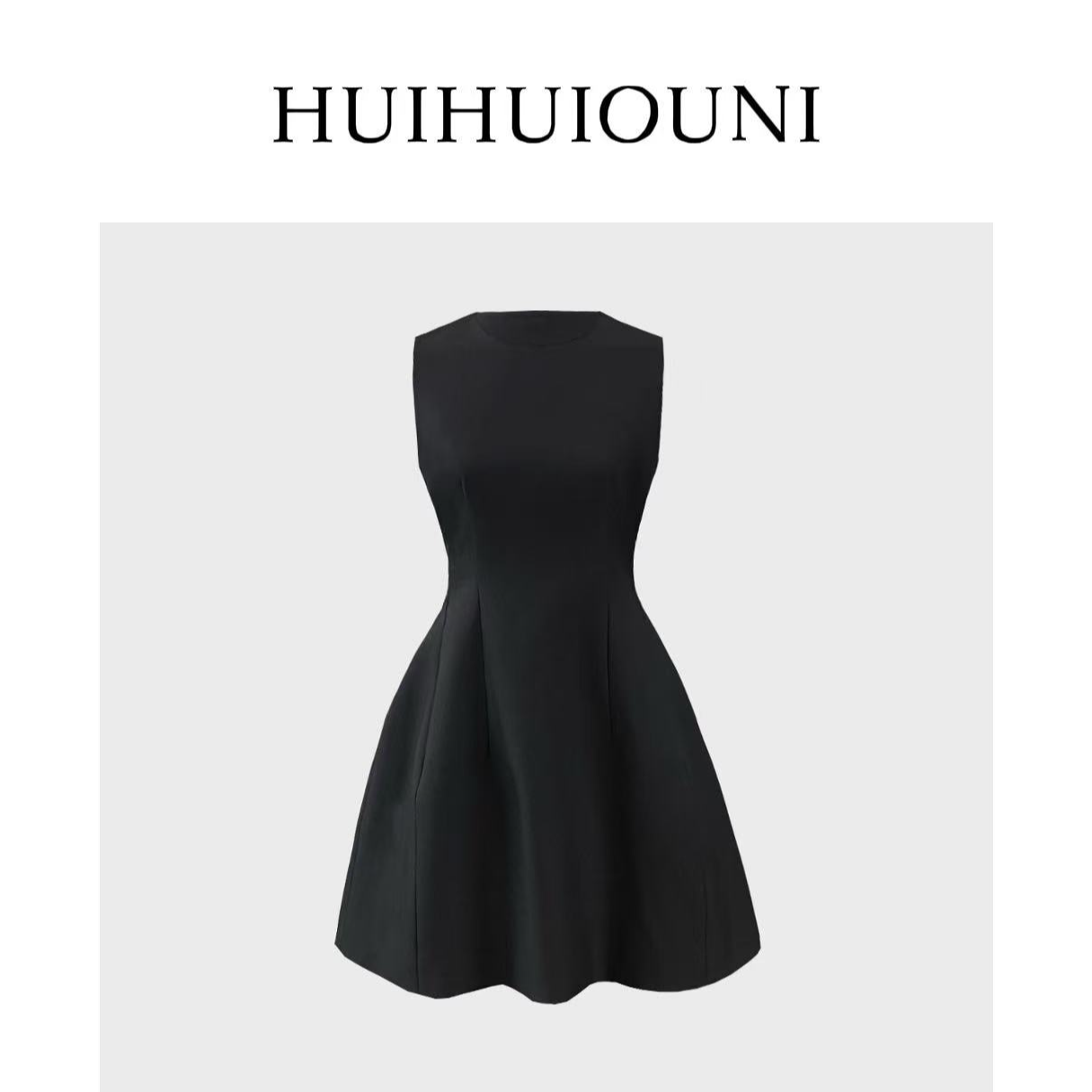 慧慧欧尼 高阶赫本风 Designer夏季新款气质无袖连衣裙