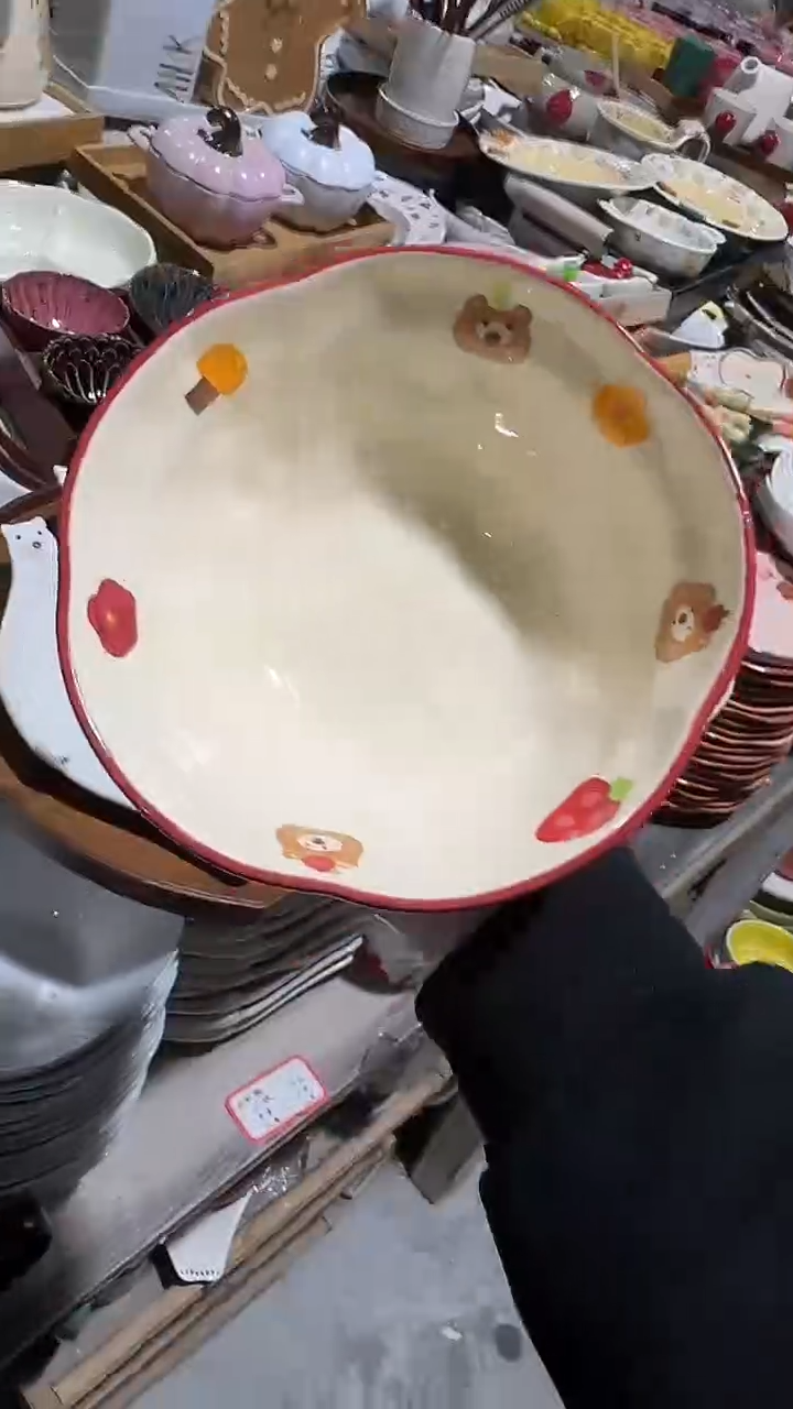 陶瓷7英寸异形碗微瑕 凑满20元包邮