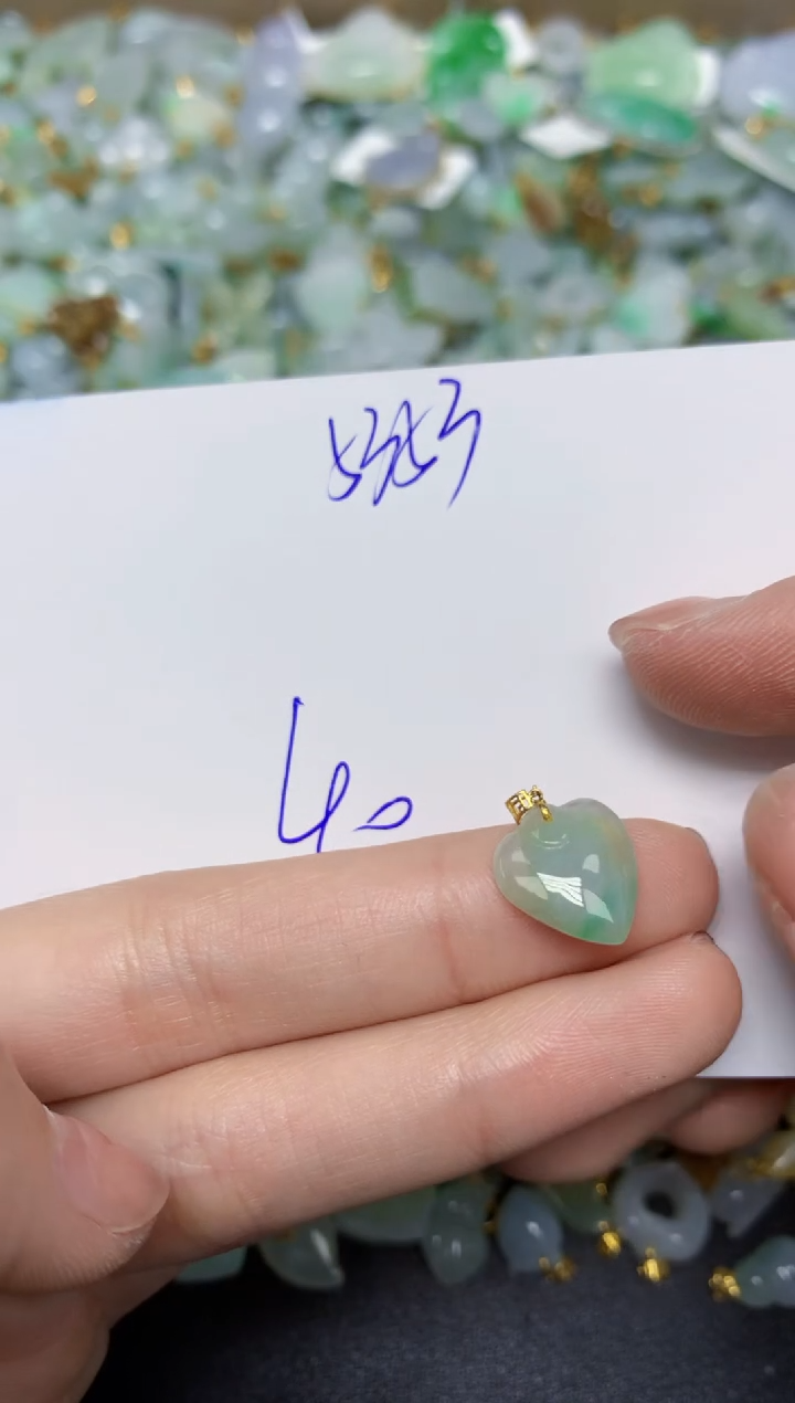 【闪购商品】翡翠颈饰18K金镶嵌 天然翡翠A货