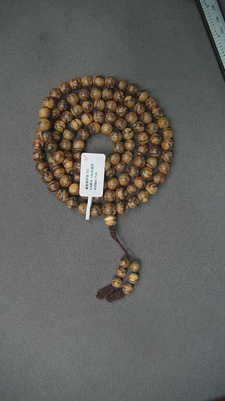 【闪购商品】沉香手串0.8-正区虎斑菩萨棋老料手串