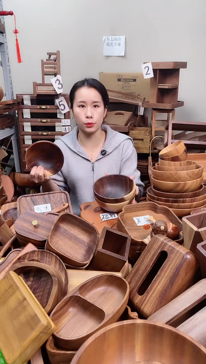 木 南美胡桃木碗16*7cm  A