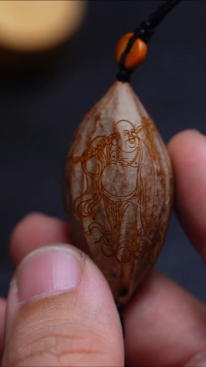 橄榄核手串/手链线雕【弥勒】