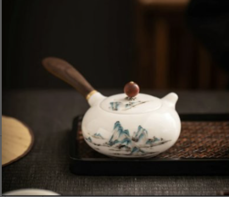 千里江山侧把壶-4089