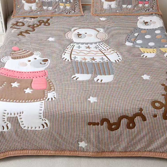 软萌春秋加厚泡芙被-三只小熊