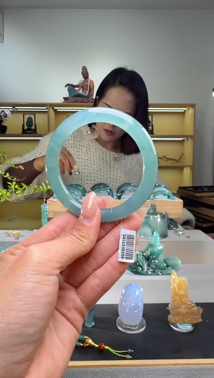 未镶嵌手镯翡翠56圈