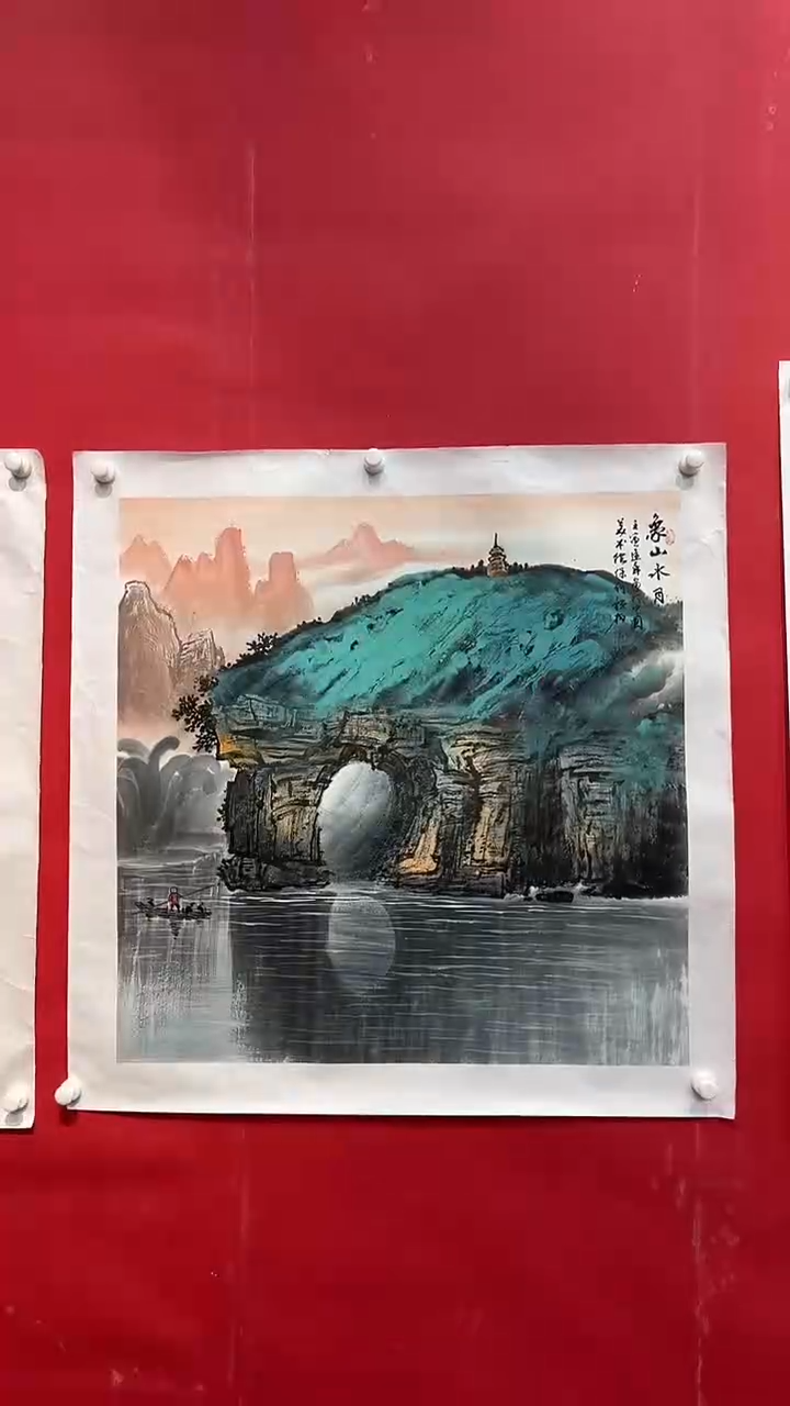 国画画家陆远华纯手绘原作