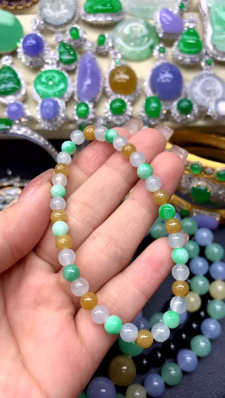 未镶嵌手链翡翠34-中国好珍宝