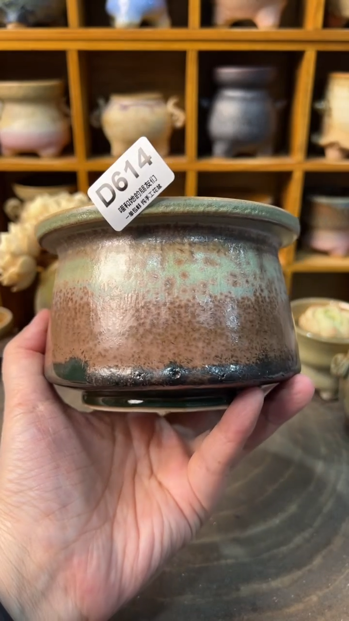 微瑕614 内口8【喵喵推荐手工盆】