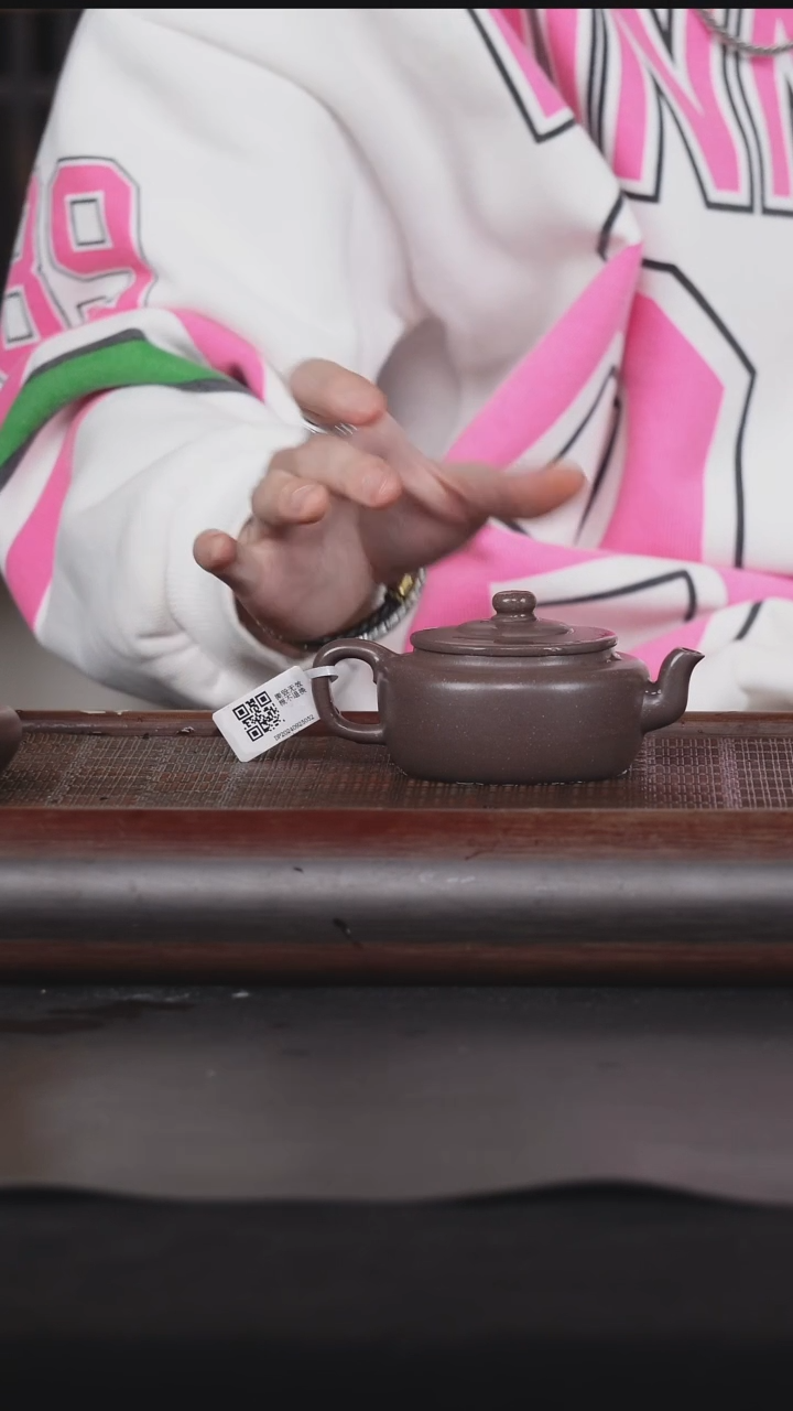 【闪购商品】紫砂茶壶15紫泥旭帽170