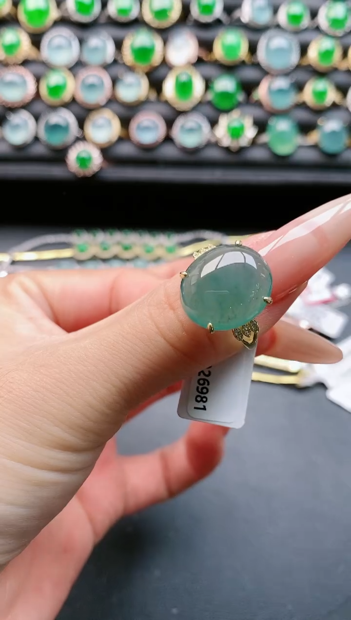 【闪购商品】翡翠戒指银S925镶嵌11111111