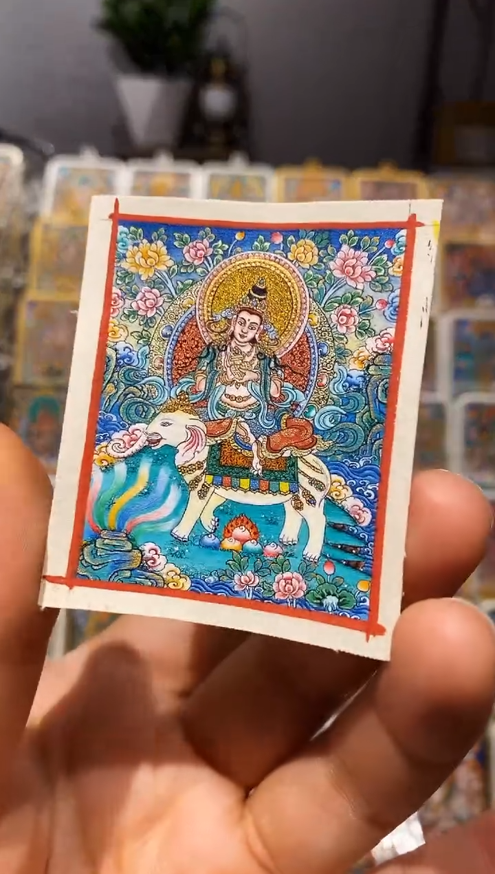 【闪购商品】吊坠热贡唐卡手绘作品