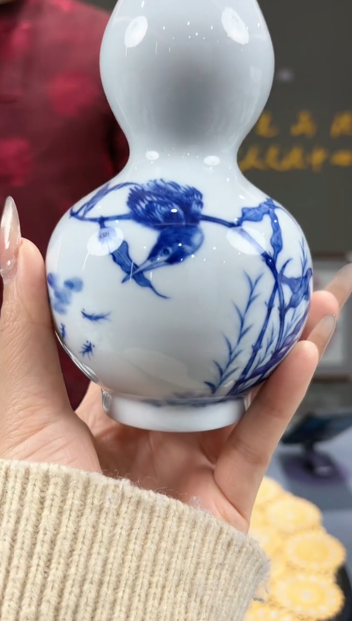 【闪购商品】官窑瓷画院395官窑瓷画院单翠葫芦