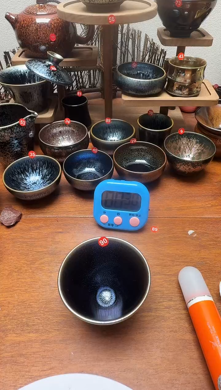 茶盏乐****圆90号建盏工匠茶器
