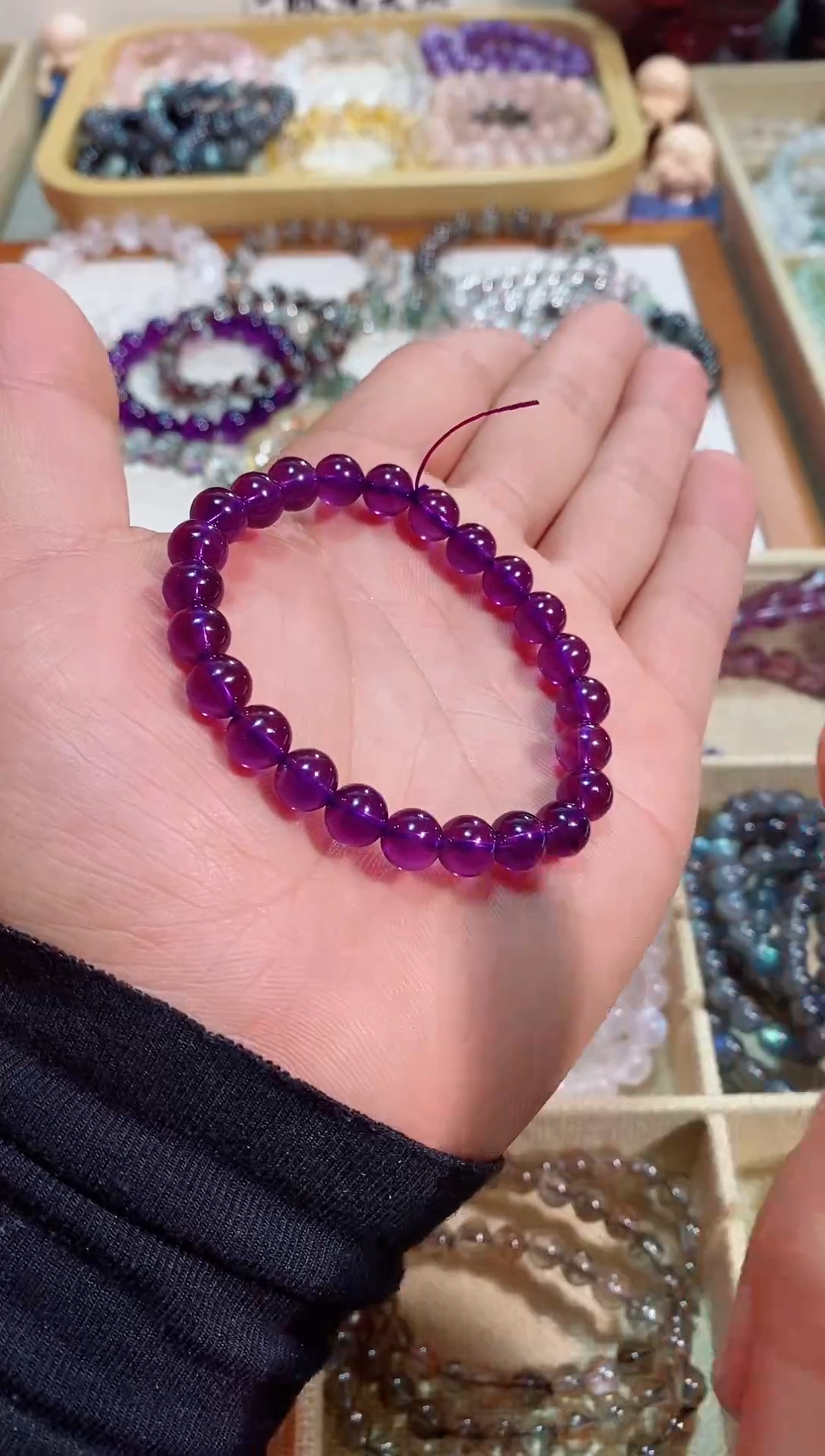 【闪购商品】紫晶手链未镶嵌乌拉圭紫水晶8M+ (多样性发其一）