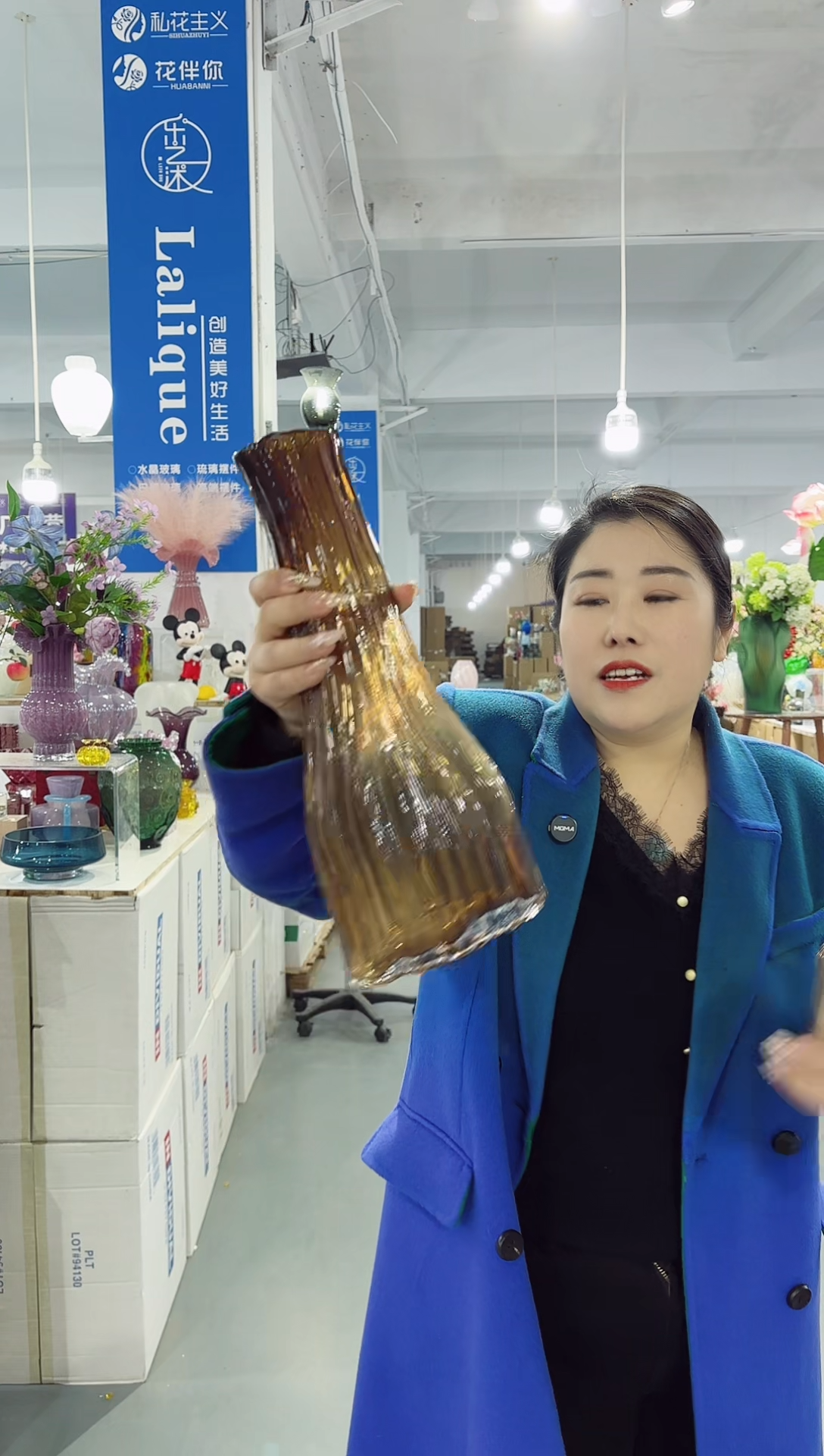 【闪购商品】玻璃UU外贸花瓶微瑕-HPAY