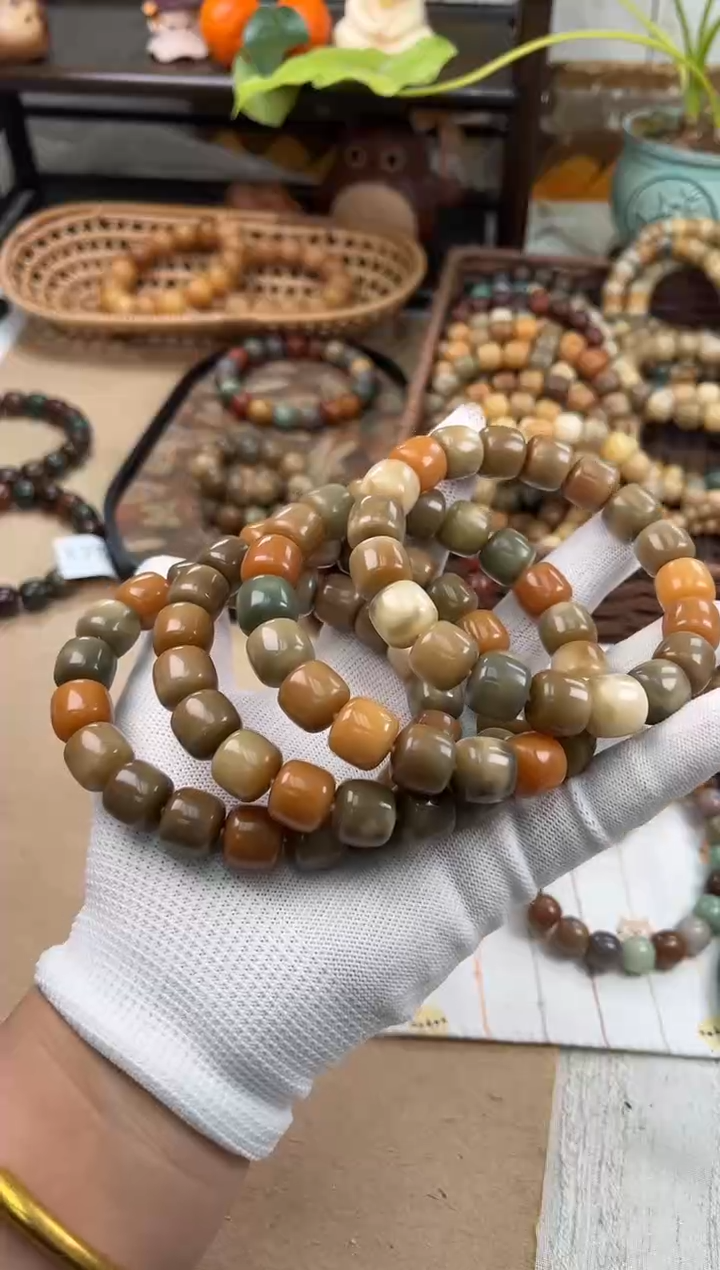 手串菩提根/象牙果x781 卡13.8 干磨莫高窟