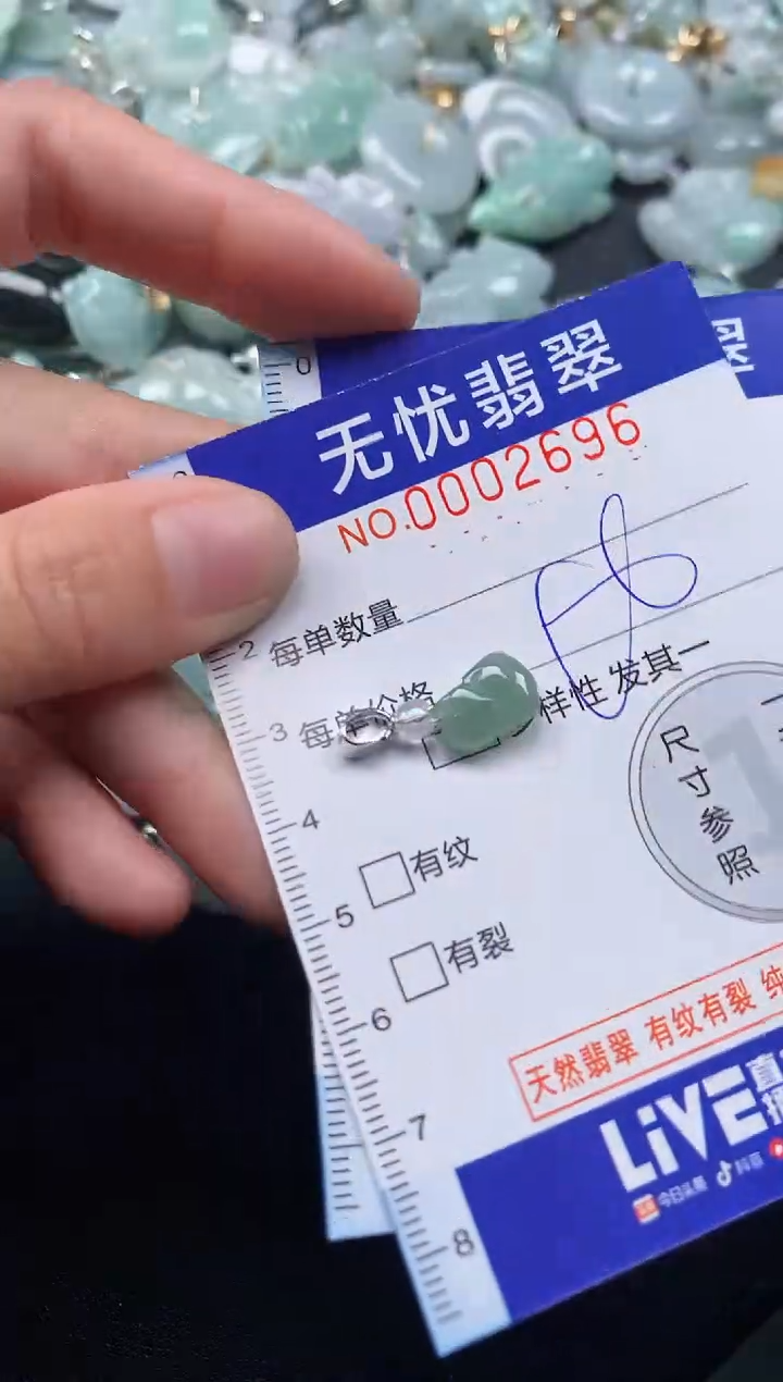 颈饰未镶嵌翡翠2696