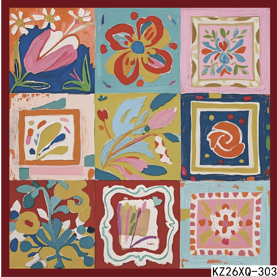 【张大风-湖北美术学院】30%真丝70%棉方巾65薄款轻奢丝巾