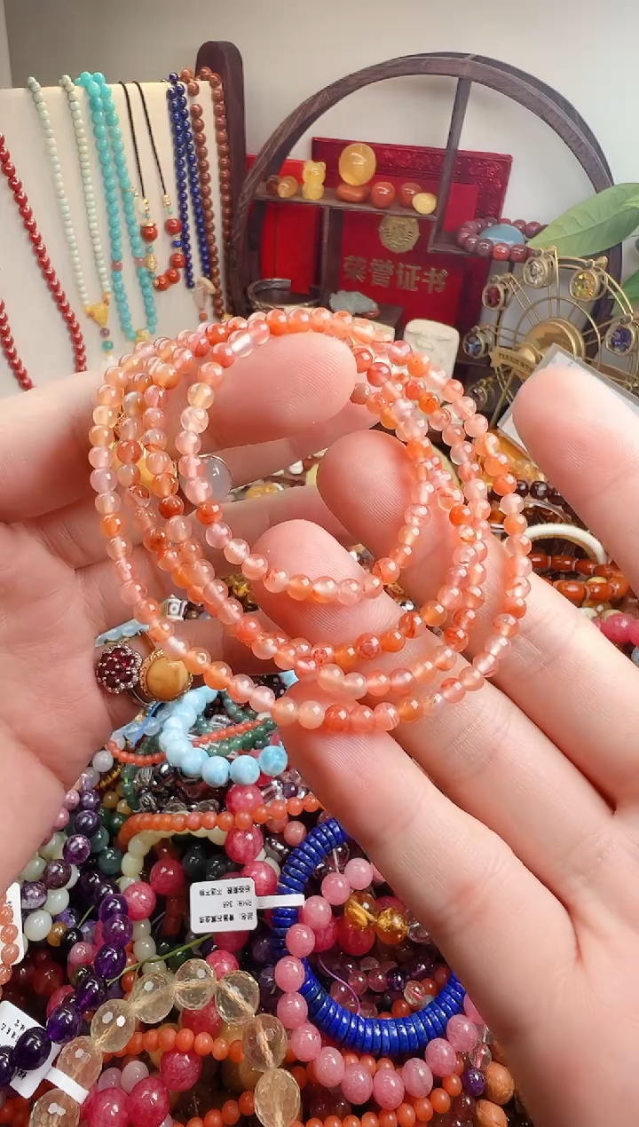 未镶嵌手链南红玛瑙撸**天一物一件）0001480