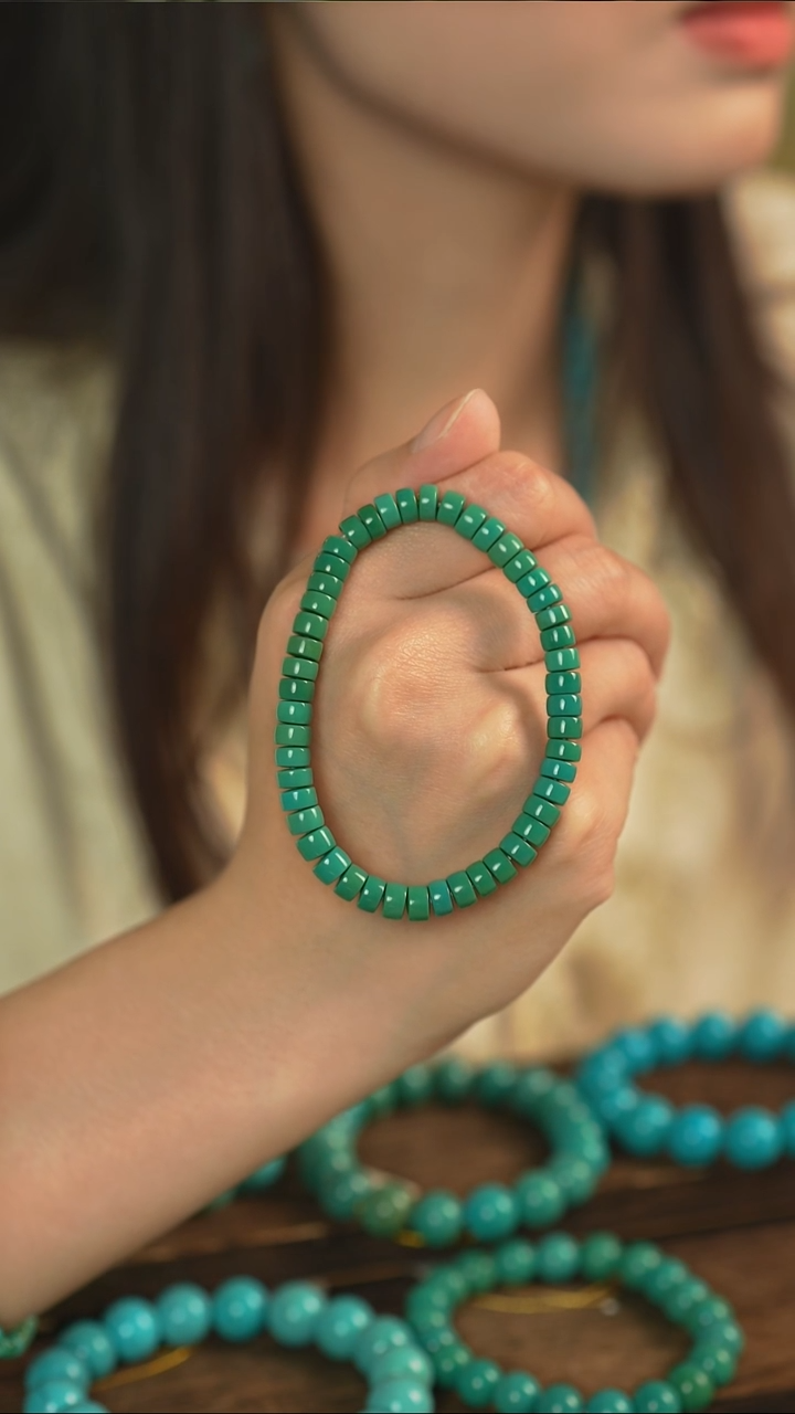 未镶嵌绿松石手串高品质