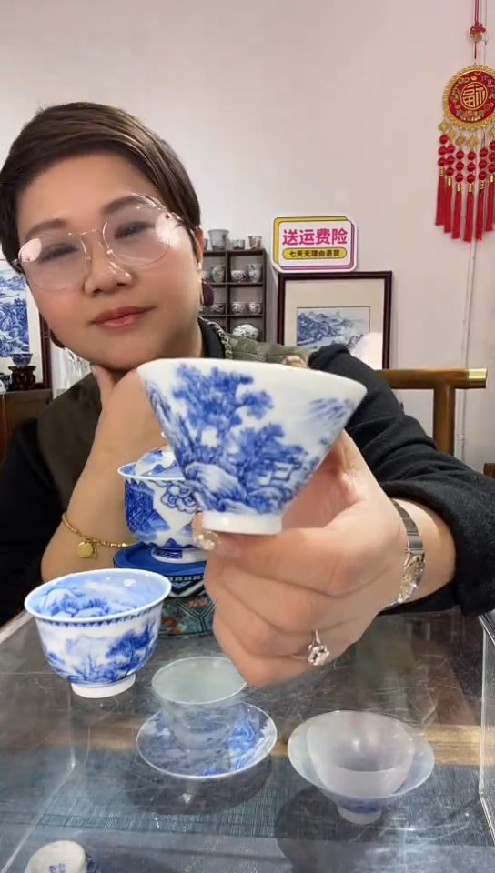 【闪购商品】景德镇手绘陶瓷杯子