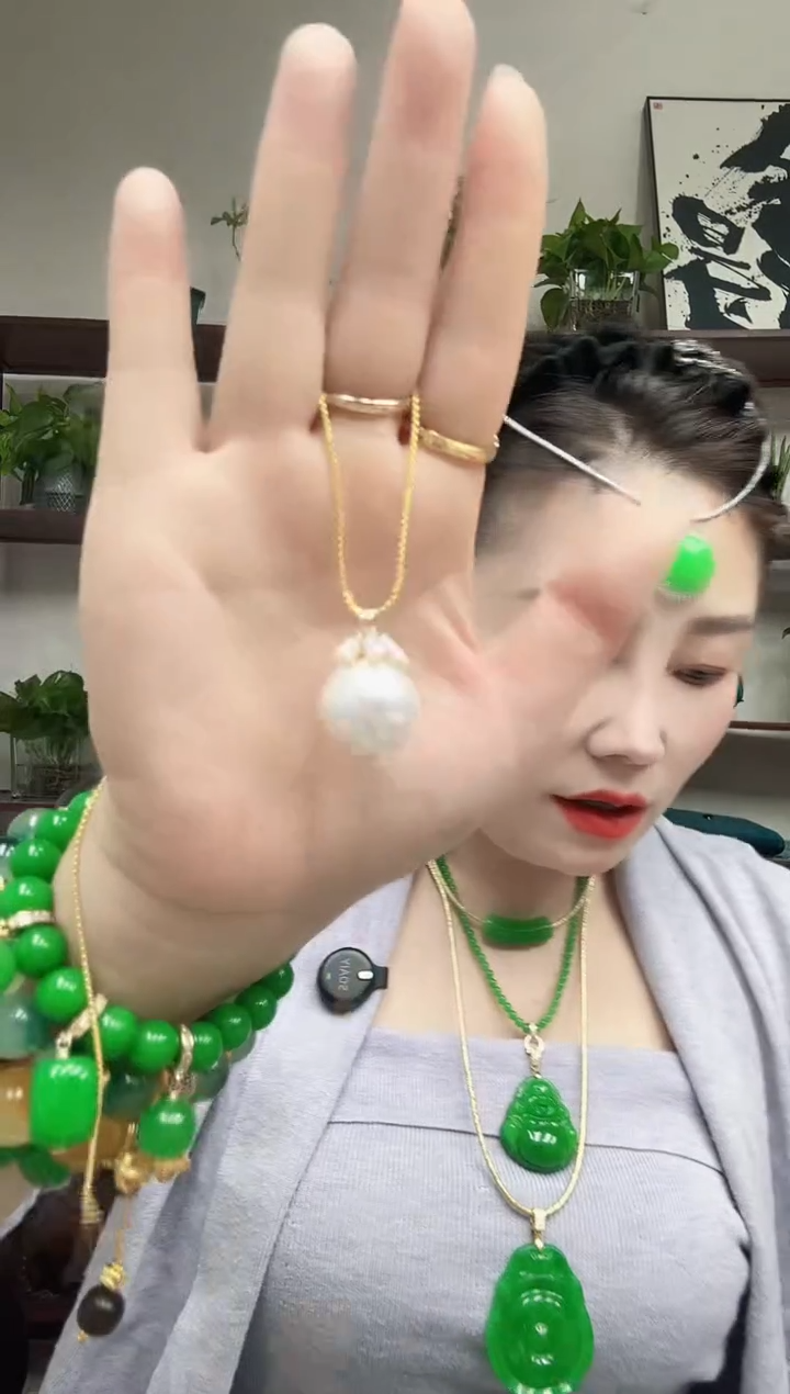 未镶嵌吊坠(赠链)拼合珍珠（马贝珠）珠珠吊坠