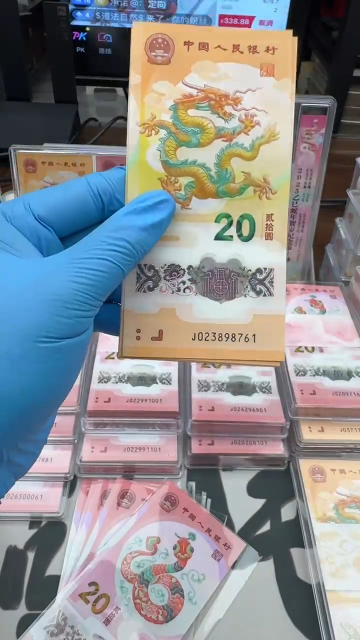 【闪购商品】塑料023898761标十一组龙钞