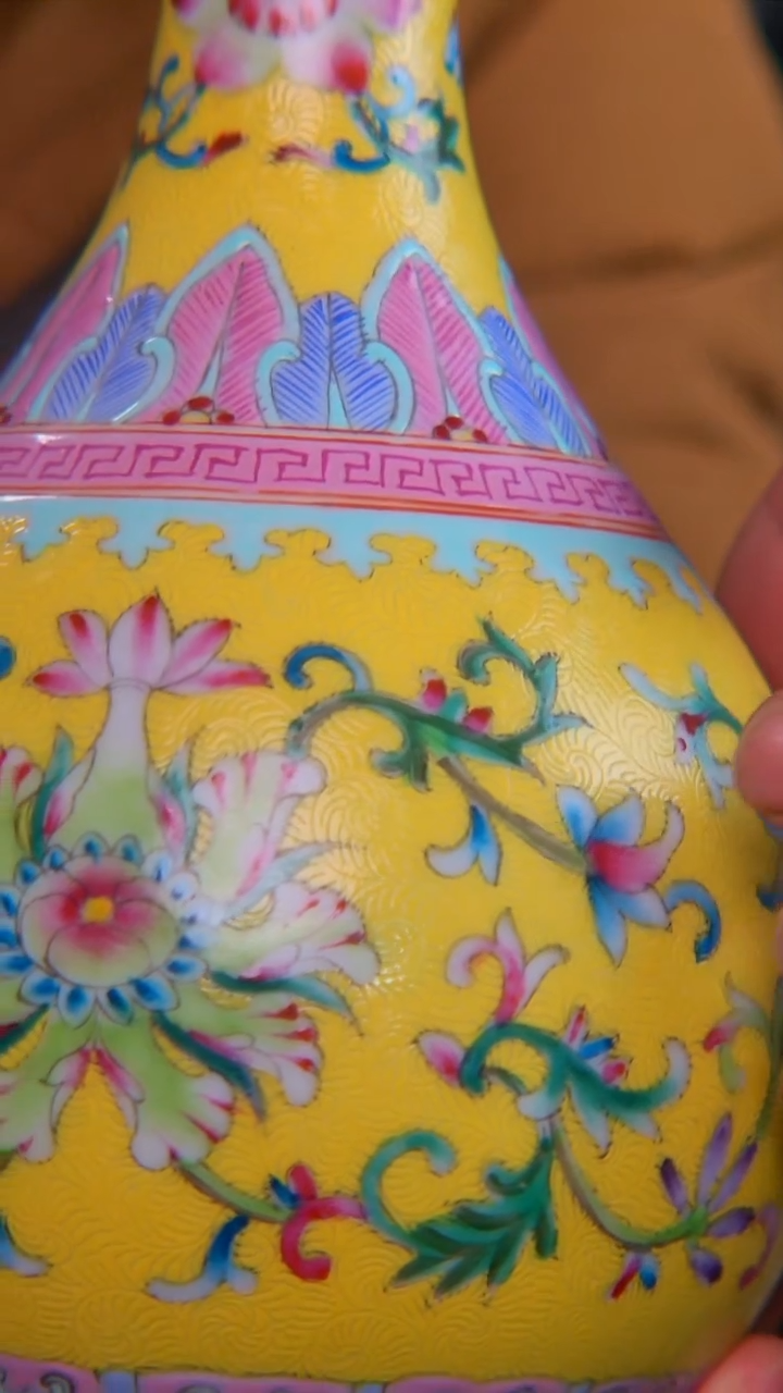 瓷央博文化瓷器交流扒花玉壶春