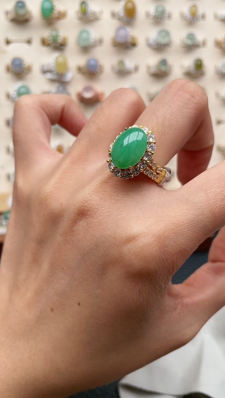 【闪购商品】翡翠戒指未镶嵌1111未镶嵌