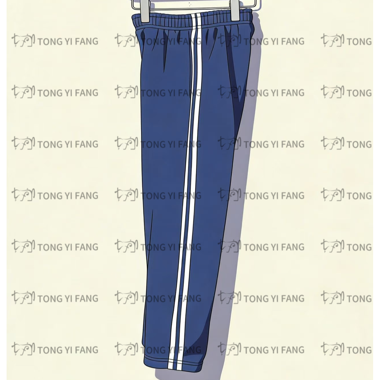 TYF正品 童依坊校服 冬季加绒长裤藏蓝色校服长裤 （两条杠）