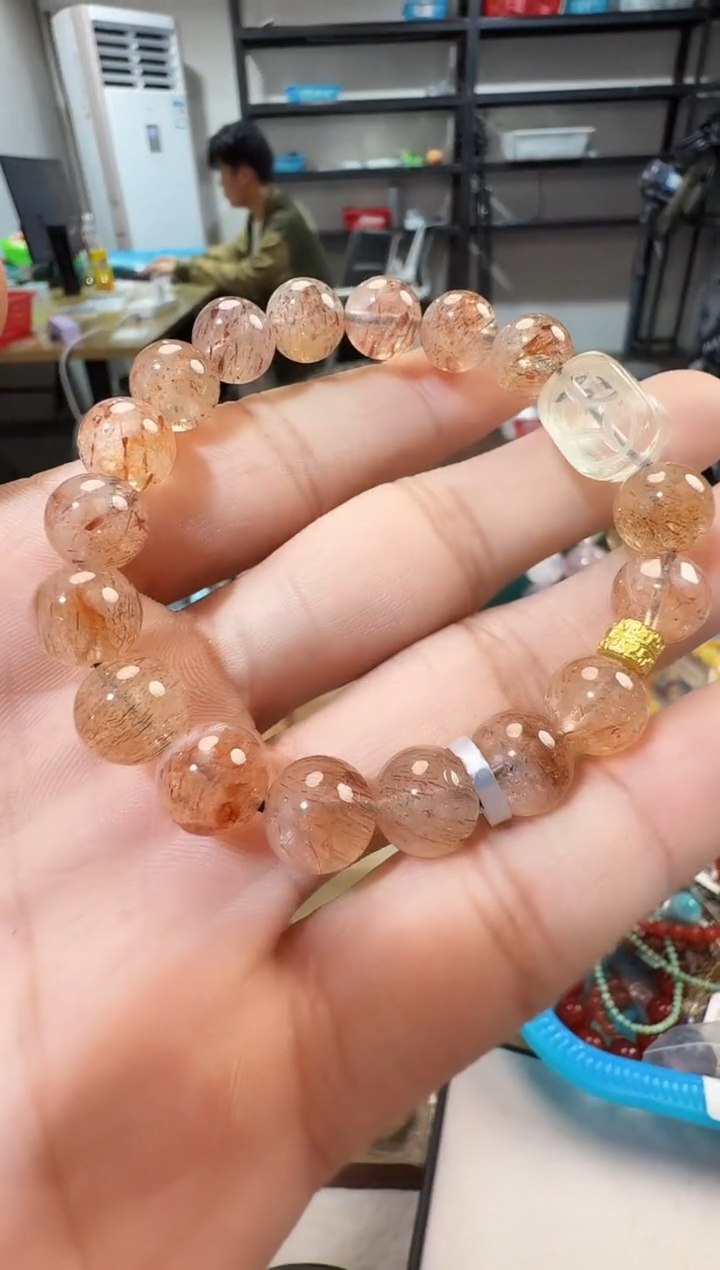 未镶嵌手链水晶晶0457 约10mm