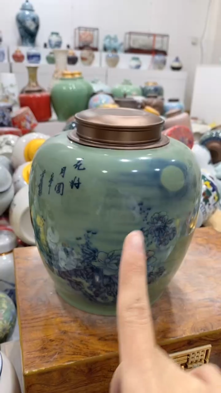 摆件陶茶叶罐密封罐储存罐