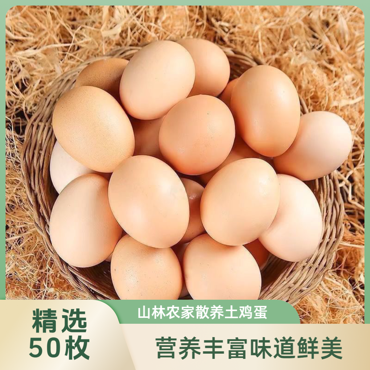 【破损包赔】农村散养土鸡蛋五谷喂养新鲜柴鸡蛋