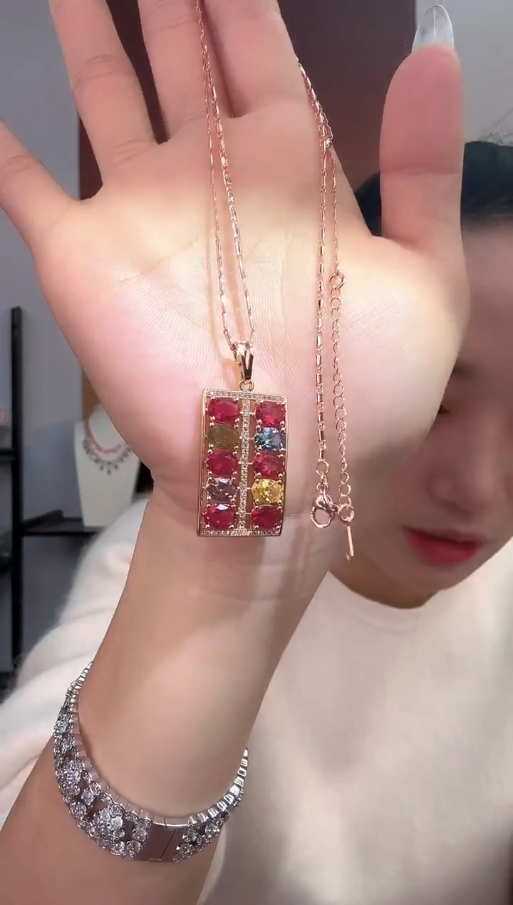 非金属无非金属无红色 算盘珠吊坠