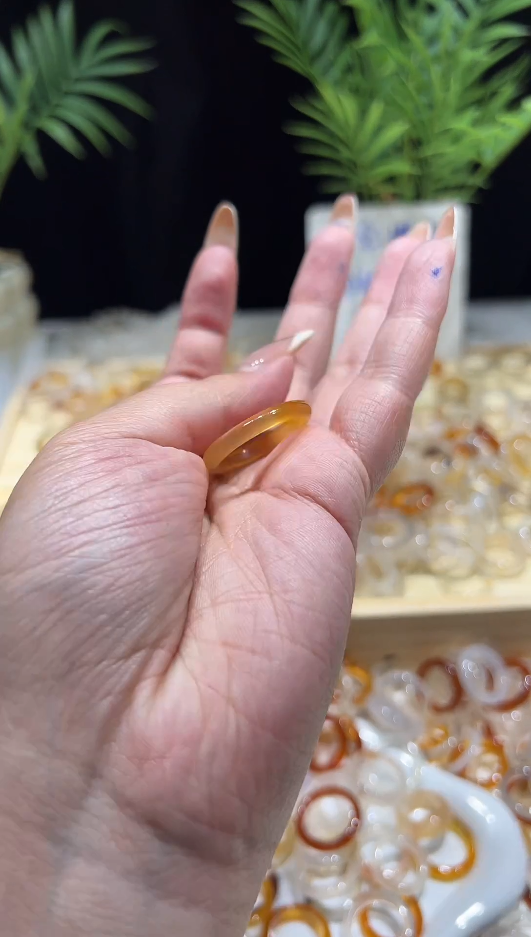 玛瑙/玉髓戒指合金玛瑙玉髓戒指福利款