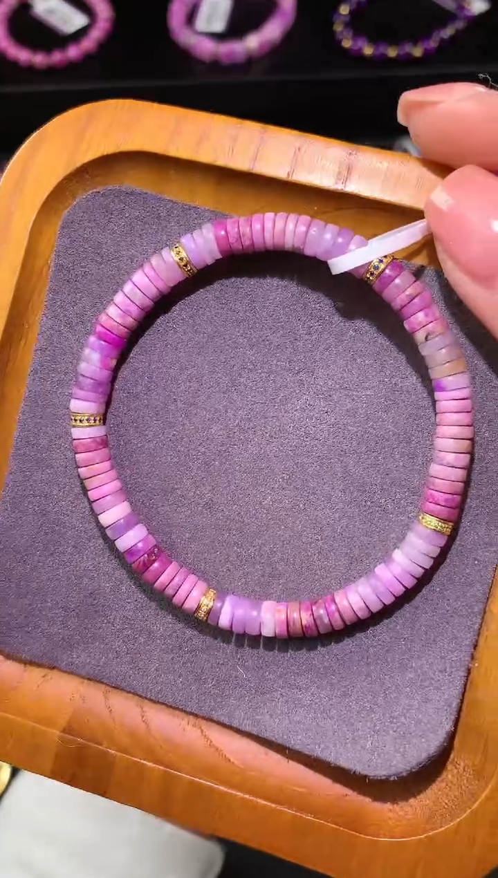 【闪购商品】苏纪石（舒俱来）.18K金镶嵌舒俱来手串